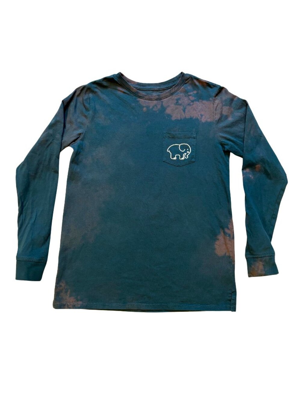 Ivory Ella Long Sleeve Tee Halloween Elephant Pocket Shirt XS